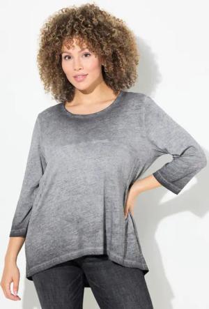 Ulla Popken Longshirt Shirt Zierfalten A-Linie