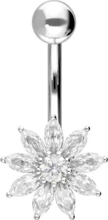 PIERCINGLINE Bauchnabelpiercing 14/18 Karat Gold Bananabell