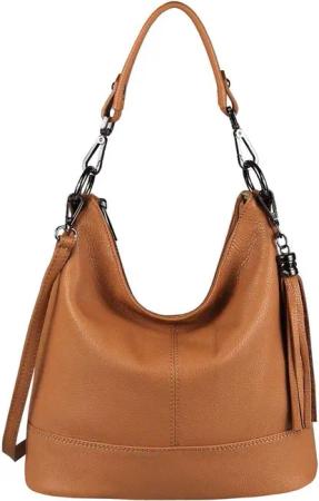 ITALYSHOP24 Schultertasche Made in Italy Damen