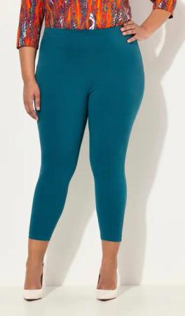 Ulla Popken Funktionshose 7/8-Leggings elastischer Bund