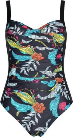 COFI 1453 Badeanzug Blumenmuster-Badeanzug für Damen
