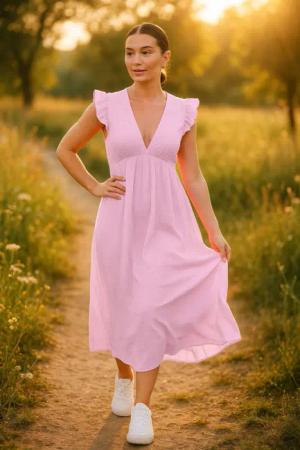 Reichstadt Sommerkleid Reichstadt Damen Musselin Sommerkleid