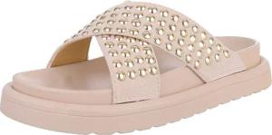 Ital-Design Stylische Damen-Sandalen mit Nieten für