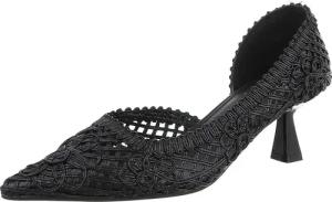 Ital-Design Elegante Pumps mit geflochtenem Design