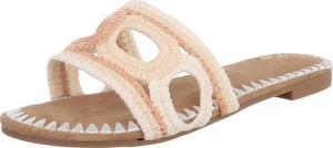 Ital-Design Damen-Sandalen mit handgewebtem Design für