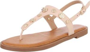 Ital-Design Elegante Sandalen mit goldenen Details