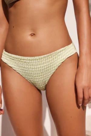 Next Bikini-Hose Gesmokte Bikinihose mit hohem
