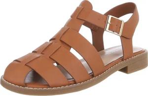 Ital-Design Modische Damen-Sandalen mit Schnalle für