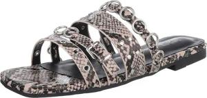 Ital-Design Designer-Sandalen mit Ringen und Nieten
