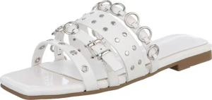 Ital-Design Designer-Sandalen mit Ringen und Nieten