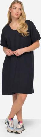 Laurasøn Midikleid Leinenmix-Kleid Rundhals