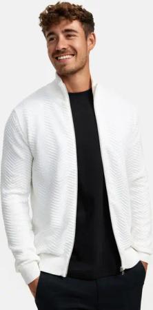 Kronstadt Strickjacke KSCarlo Zip Fein-Strickjacke mit