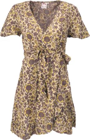Guru-Shop Midikleid Minikleid Boho chic, Damen