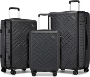 Supercase Trolley Leichter Hartschalenkoffer mit 4