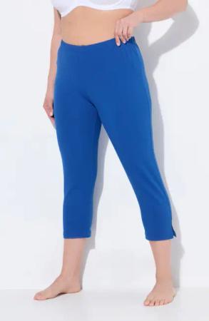 Ulla Popken Funktionshose Caprihose 7/8-Länge Elastikbund