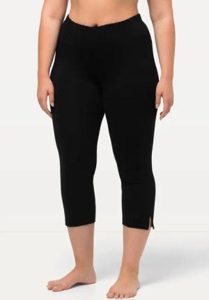 Ulla Popken Funktionshose Caprihose 7/8-Länge Elastikbund