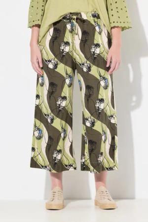 Ulla Popken Culotte Jersey-Culotte Wellenmuster weites
