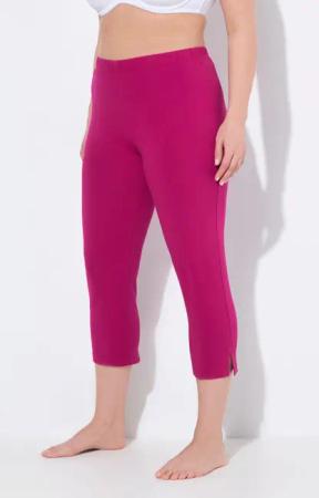 Ulla Popken Funktionshose Caprihose 7/8-Länge Elastikbund