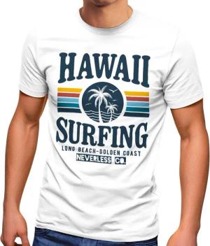Neverless Print-Shirt Herren T-Shirt Hawaii Surfing