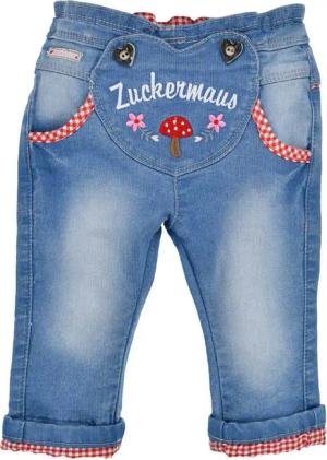 BONDI Trachtenlederhose Baby Mädchen Jeans 'Zuckermaus'