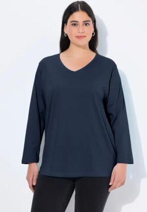 Ulla Popken T-Shirt Shirt V-Ausschnitt Relaxed