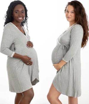 petit amour Umstandstunika GISELE Geburtshemd Stillnachthemd