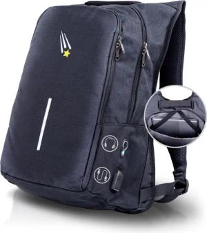 Goldstern-Tech Laptoptasche Urban-Pro, Rückentasche: ergonomisch, Schultasche: