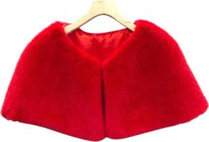 Refttenw Modeschal Damen Winter Kunstpelz Schal,