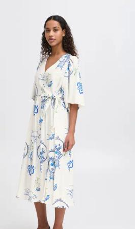 Ichi Midikleid IHLUCIE Sommerliches Kleid