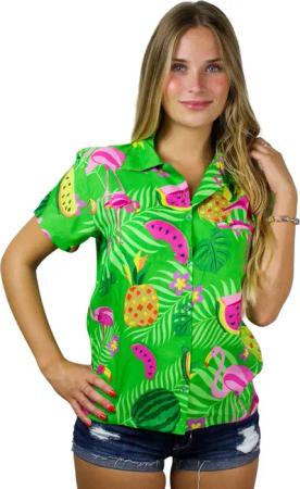 King Kameha Hawaiihemd Flamingo Melone Funky