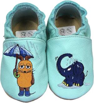 HOBEA-Germany Krabbelschuhe Maus mit Elefant Regen