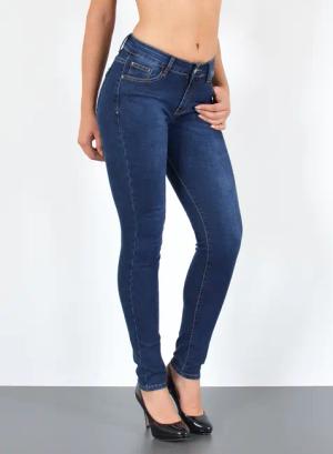 ESRA Skinny-fit-Jeans Damen Jeans Skinny Hose