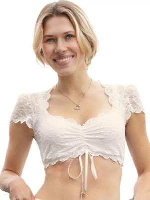 Nina Von C. Dirndlbluse Dirndlbluse kurzarm