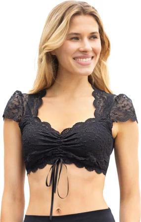 Nina Von C. Dirndlbluse Dirndlbluse kurzarm