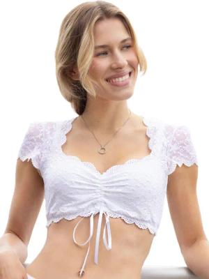 Nina Von C. Dirndlbluse Dirndlbluse kurzarm