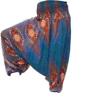 PANASIAM Relaxhose Aladinhose im schönen Peacock