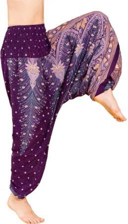 PANASIAM Relaxhose Aladinhose im schönen Peacock