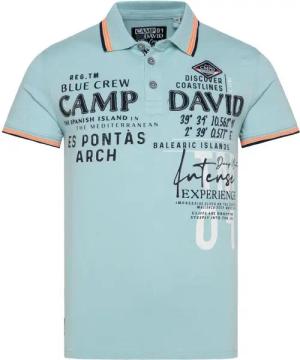 CAMP DAVID Poloshirt mit Trikotkragen und