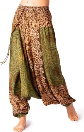 PANASIAM Relaxhose Aladinhose im schönen Peacock