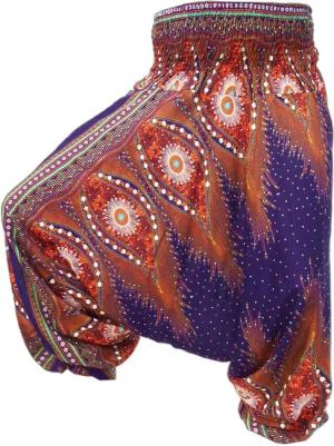 PANASIAM Relaxhose Aladinhose im schönen Peacock