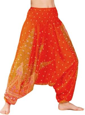 PANASIAM Relaxhose Aladinhose im schönen Peacock