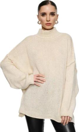 Worldclassca Longpullover WORLDCLASSCA Damen Oversize Strickpulllover
