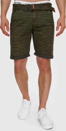 Indicode Chinoshorts Arroyo mit auffälligem Streifenmuster