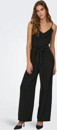 ONLY Jumpsuit Gürtel Taille Rüschen Schmale