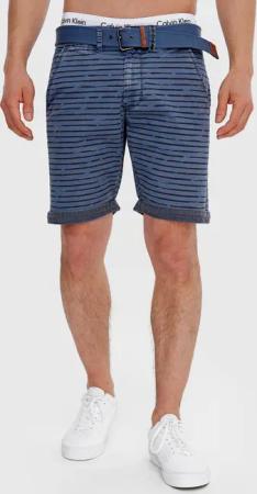 Indicode Chinoshorts Arroyo mit auffälligem Streifenmuster