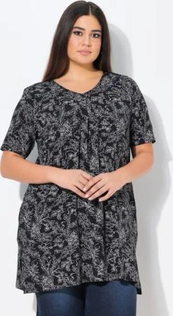 Ulla Popken T-Shirt Longshirt floraler Druck