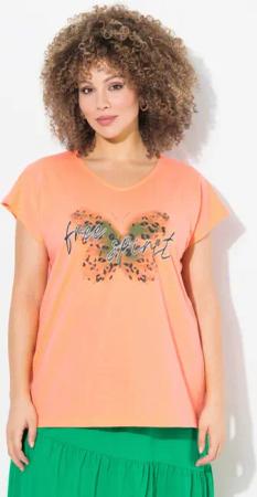 Ulla Popken T-Shirt T-Shirt Schmetterling Oversized