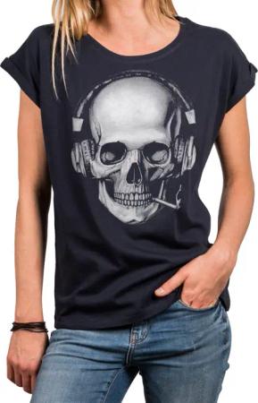 MAKAYA Print-Shirt Damen Cooles T-Shirt mit