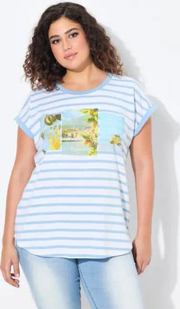 Ulla Popken T-Shirt Shirt Ringel Oversized