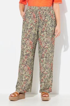 Ulla Popken Schlupfhose Hose Rose Kroko